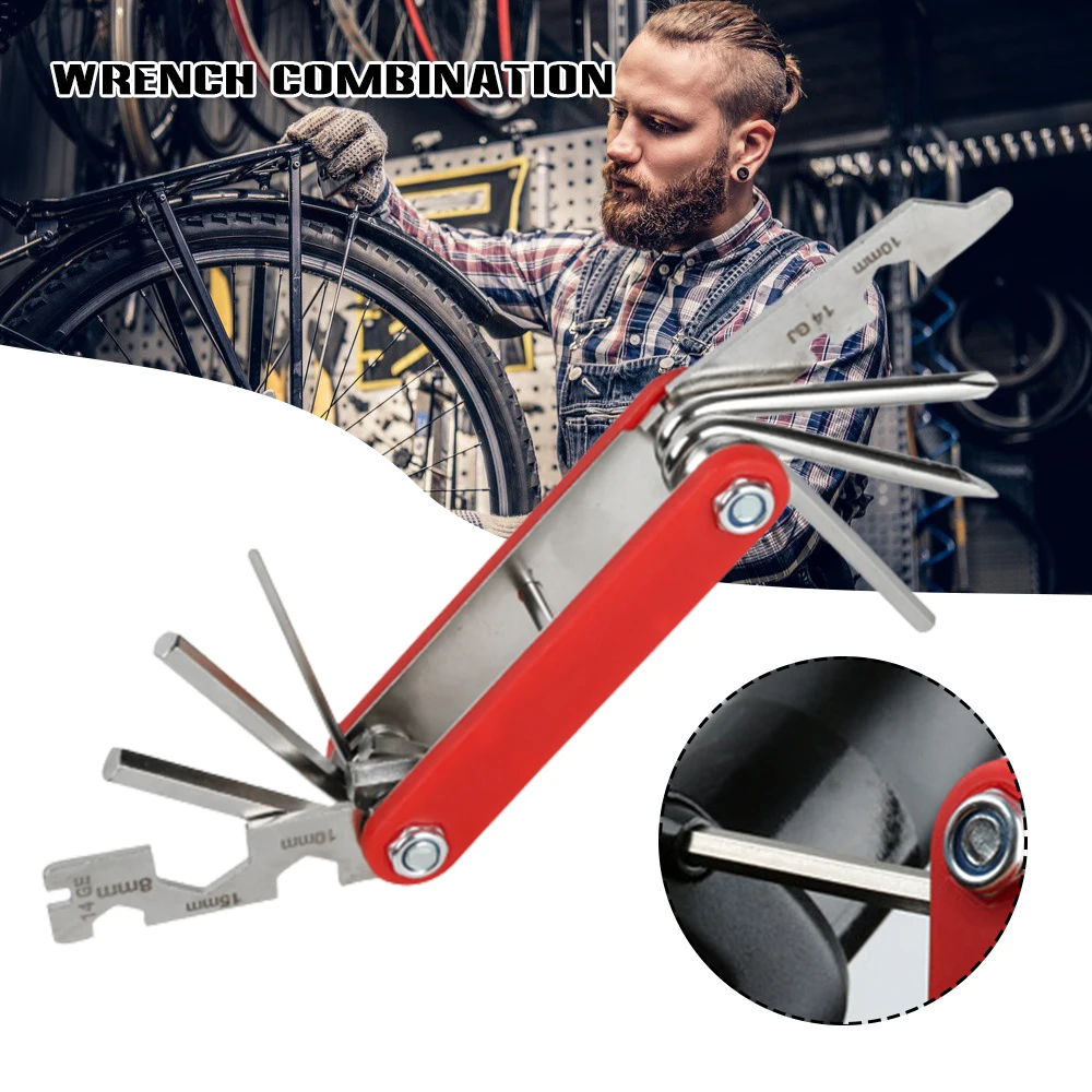

Hot Bike Repair Tool Screwdriver Set Mini Portable Bike Multi Tool Hex Key Wrench Repair Kit for Road and Mountain Bikes