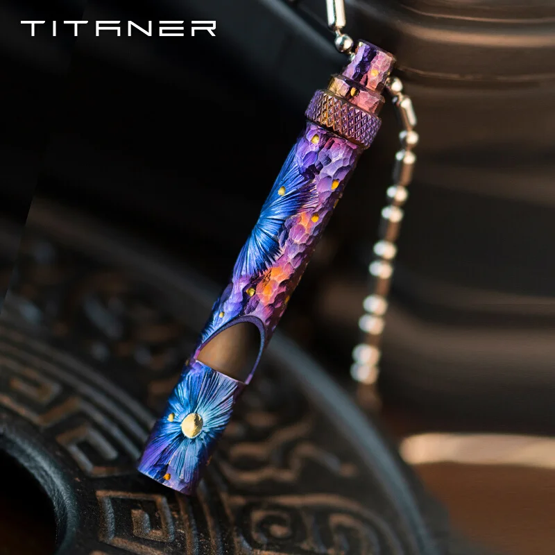 

Титановый мини-судейский свисток 120 дБ, спасательный свисток для улицы, металлический тренер, ручная работа