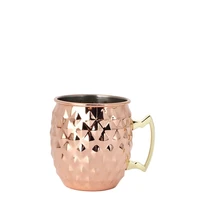 moscow mule copper mugs set of 4 stainless steel lined copper mugs for cocktail 530ml 16oz