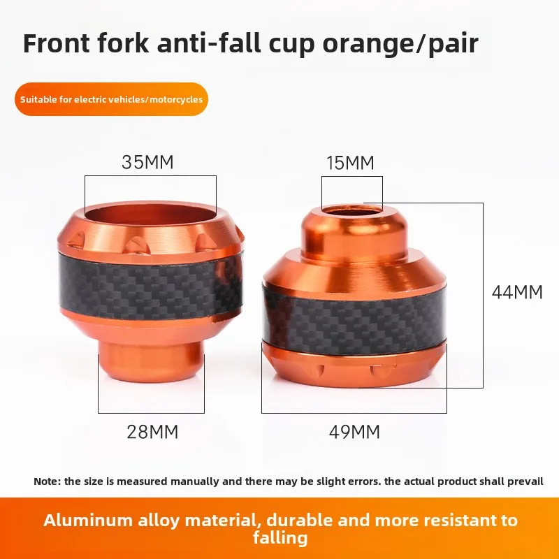 2 шт. универсальная защита колес мотоцикла, защита от ударов, сплав для мотокросса, падающая передняя вилка, слайдер, амортизирующие чашки