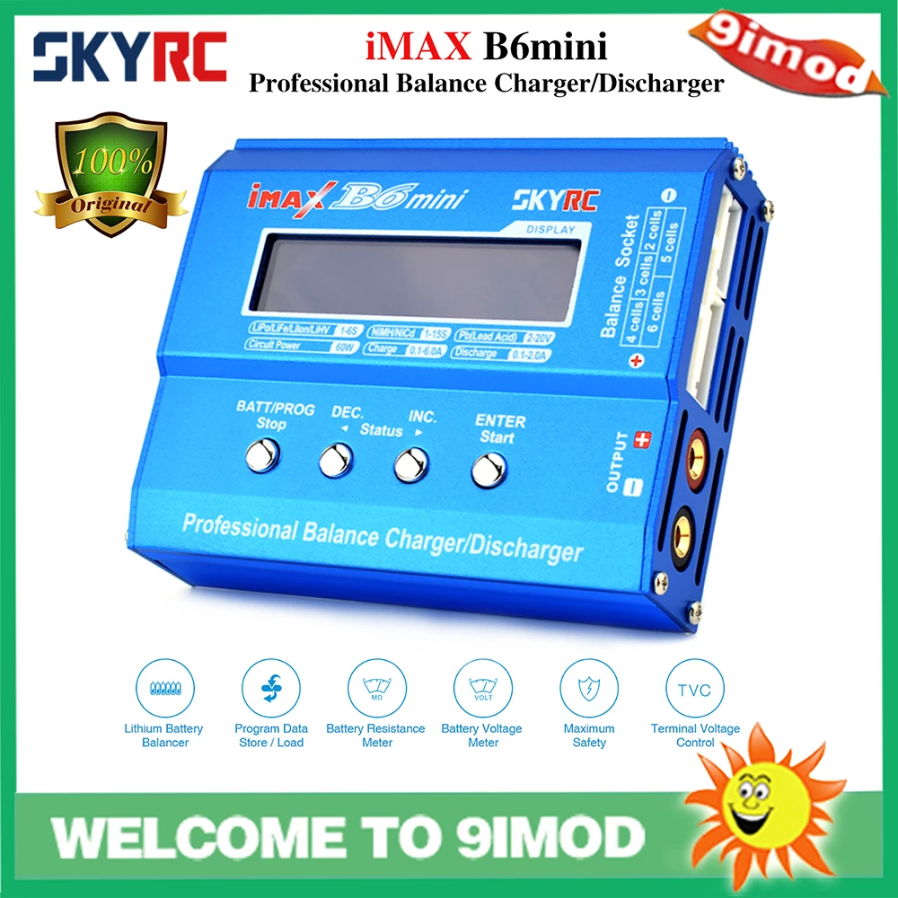 

Original Balance Charger SKYRC IMAX B6 mini Discharger For RC Helicopter Re-peak NiMH NiCD LiHV NiCd PB Li-ion Battery Charger
