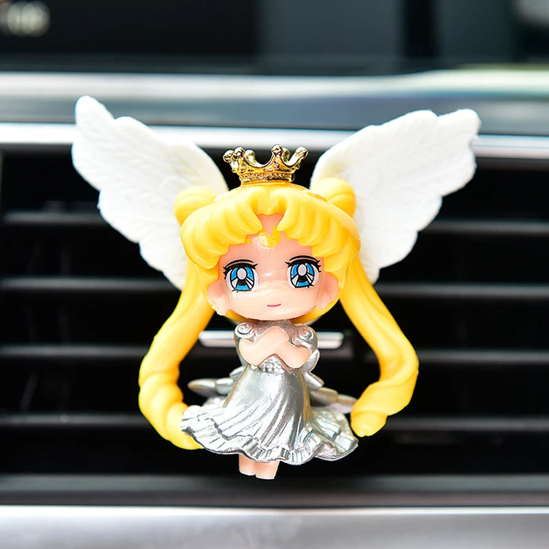 

Anime Sailor Moon Car Interior Decoration Accessories Air Outlet Perfume Clip Aromatherapy Cute Girl Cartoon Flavoring Ornaments