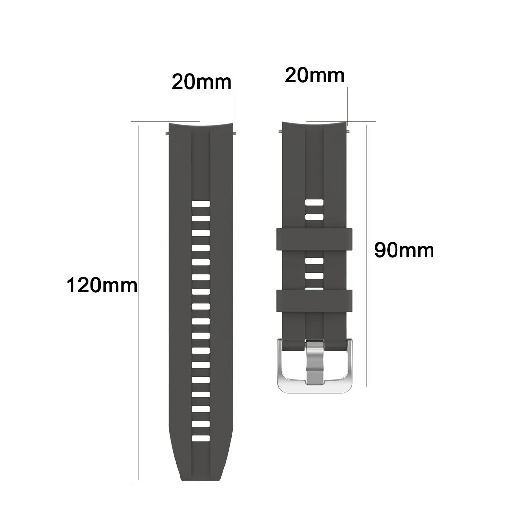 Силиконовый ремешок для Samsung Galaxy Watch Active 2 watch 4 5 6 7 FE Watch5 Pro Watch6 watch4 classic 42 мм 46 40 44 43 47