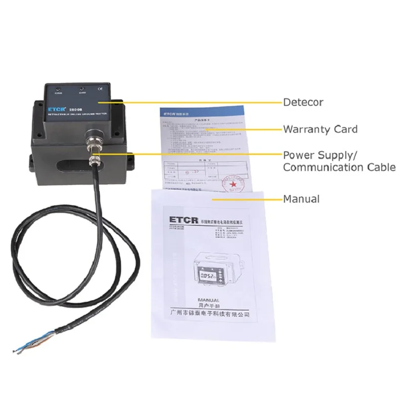 ETCR2800B Бесконтактное сопротивление заземления Онлайн-терминал обнаружения 0 01 Ом ~