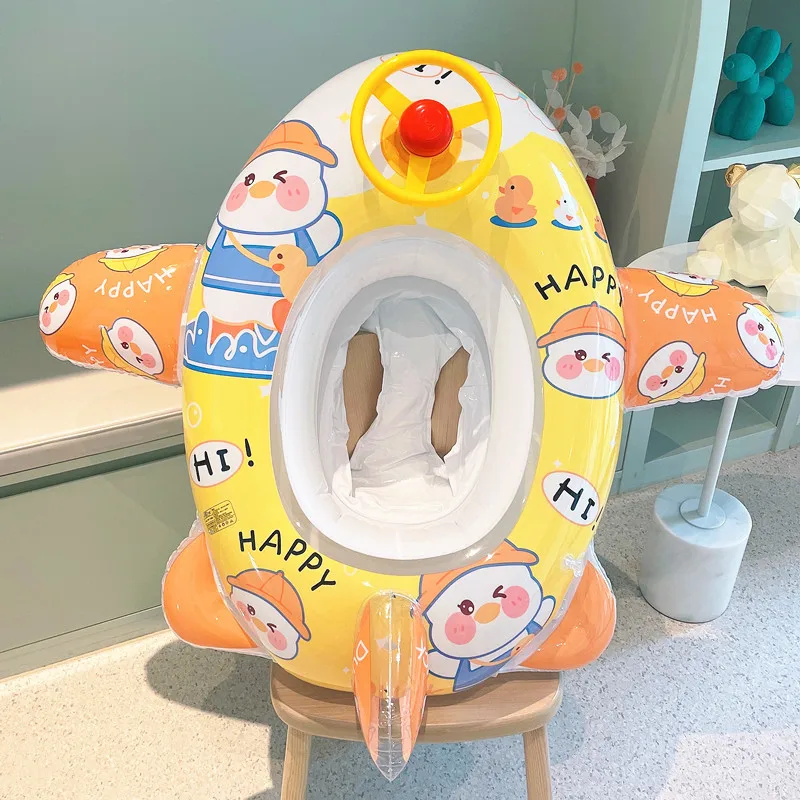 

Cartoon Baby Float Inflatable Floating Ring Pool Accessories Baby Buoy Baby Swimming Float Children's Float Beach Accessory