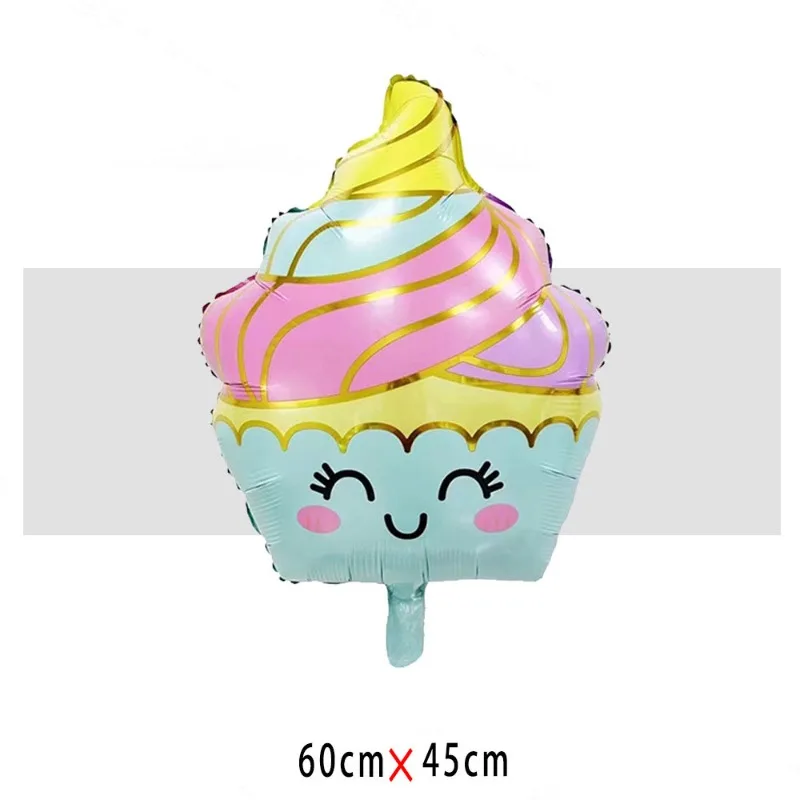 

Мультяшный Милый Воздушный Шар Из Алюминиевой Фольги С Дизайном Мороженого, Украшение Для Детского Дня Рождения