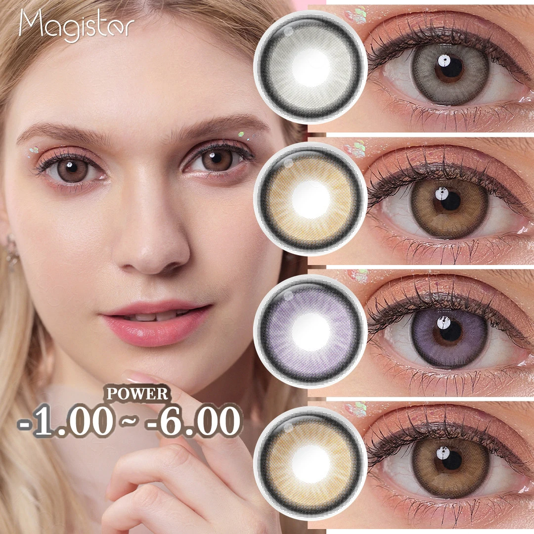 

Цветные линзы для зрения по рецепту (-1,00 ~-6,00) цветные контактные линзы с диоптриями контакты глаз с коррекцией линзы для близорукости