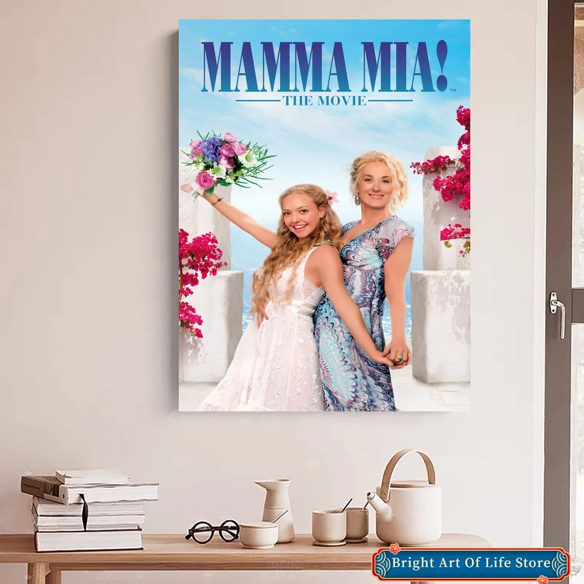 Мама Миа постер фильма звезда художественная обложка фото холст печать квартира