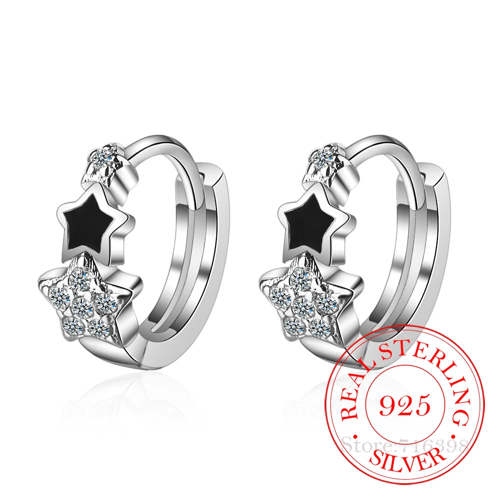 

Серьги-гвоздики женские из серебра 100% пробы со стразами