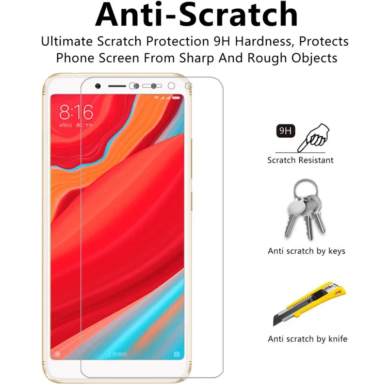 Чехол для xiaomi redmi s2 защита экрана закаленное стекло на redmis2 s 2 защитный чехол xiomi