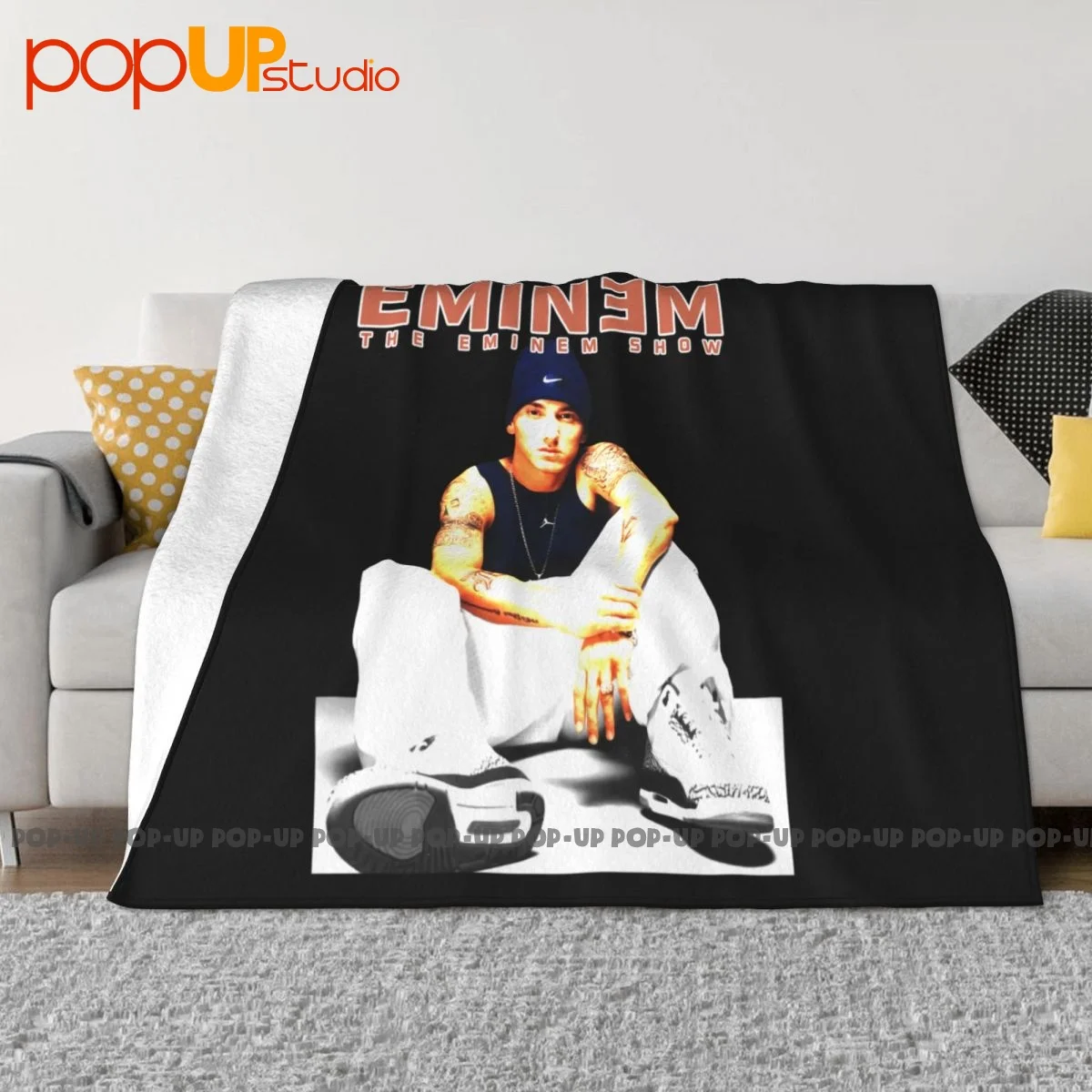 Альбом для шоу Эминема маленькая музыка рэп хип-хоп одеяло домашнее бархатное