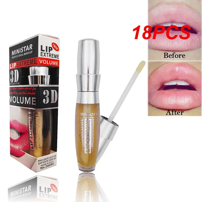 

18PCS Sexy Super Volume Plump Lips Moisturizing Lip Gloss Shiny Liquid Lipstick Lasting Makeup Cosmetics Maquiagem TSLM2