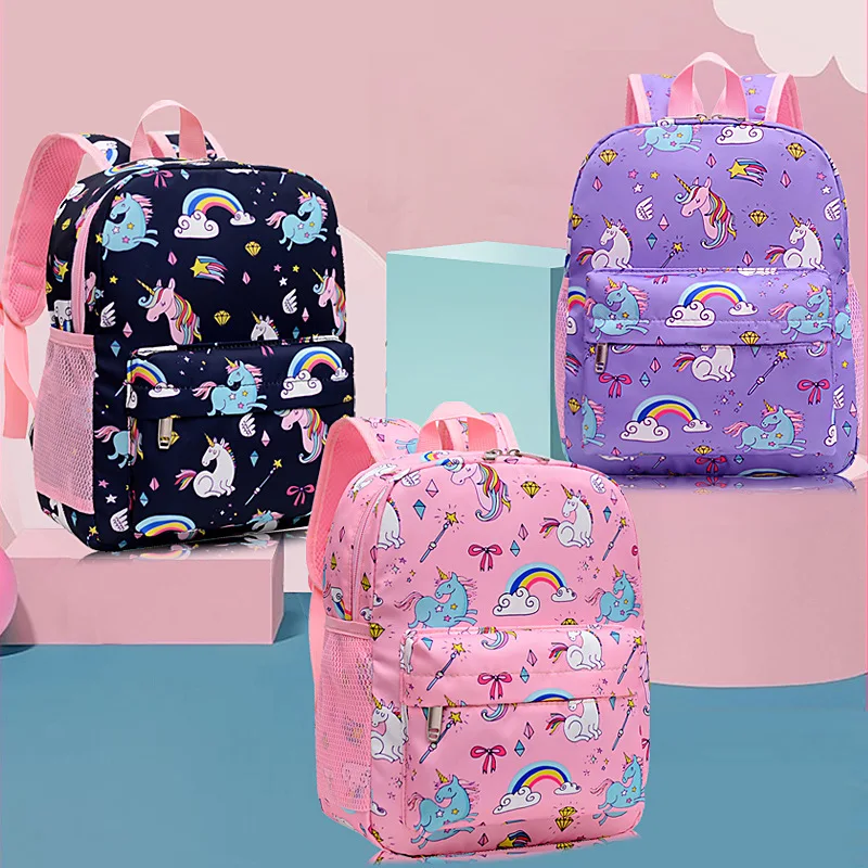 

Anime Cartoon Unicorn Breathable Wear-Resistant Backpack Boy Girl Cute Fashion Kawaii School Bag Gift