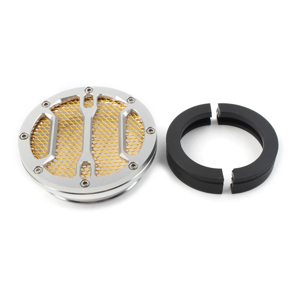 

Воздухозаборная крышка мотоцикла, воздушный фильтр, Золотая сетка + хромированная оболочка для BMW R Nine T R9T 2014 2015 2016 2017 2018 2019 2020 2021