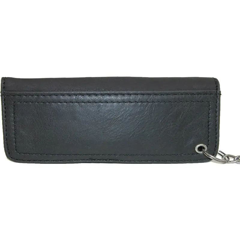 Biker Men's Wallet with Chain and Rivets