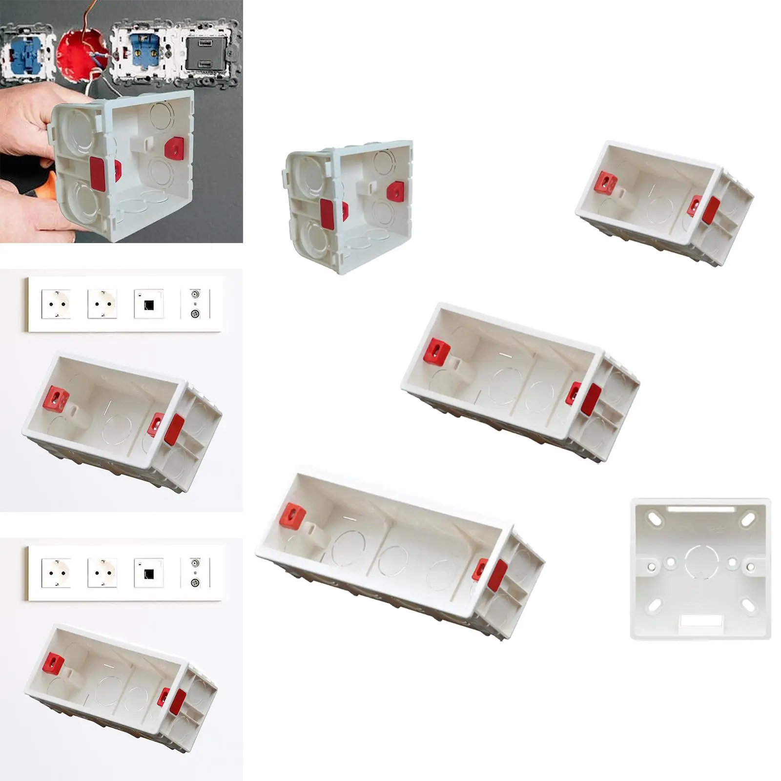 

Flame Retardant Bottom Box Switch Box for Circuit Electrical Box Repair