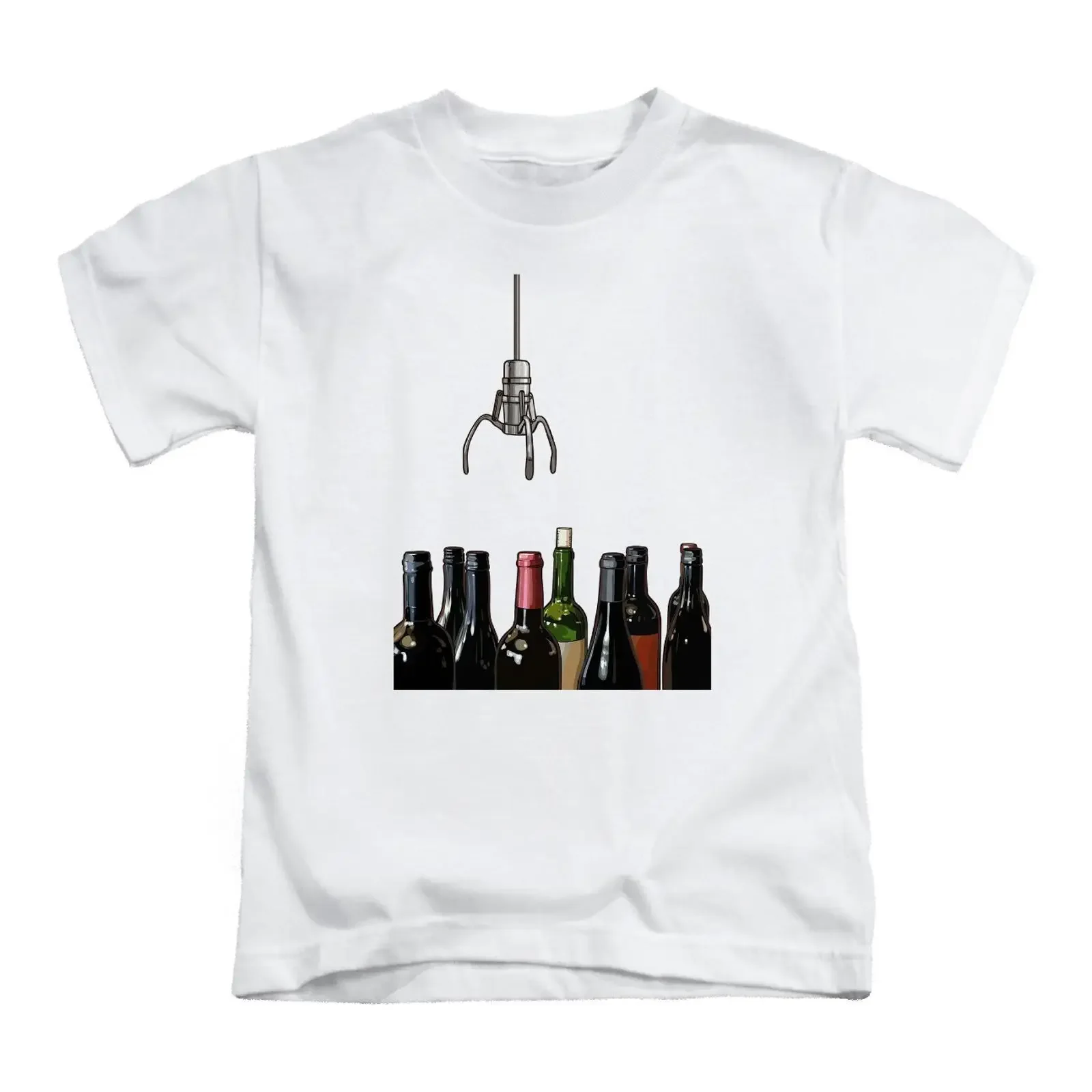 Фото Футболка Claw Grab Wein для взрослых, забавная, в стиле мем, винтажная, с эффектом потертости, уличная одежда, удобная, с графическим принтом, повседневная. №1