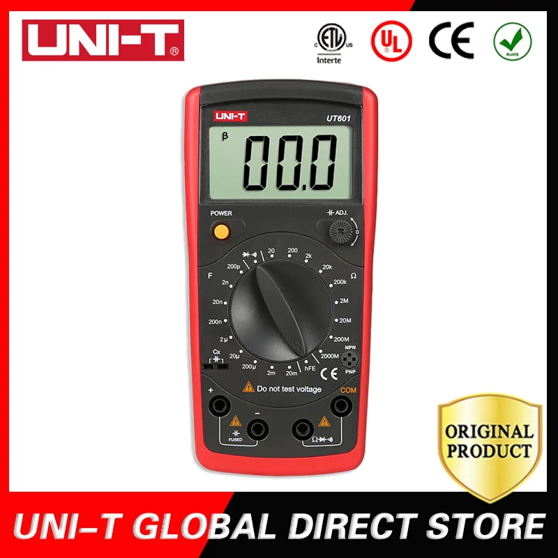 UNI-T UT601/UT603 индуктивность емкость сопротивление Ручной портативный Омметр LCR