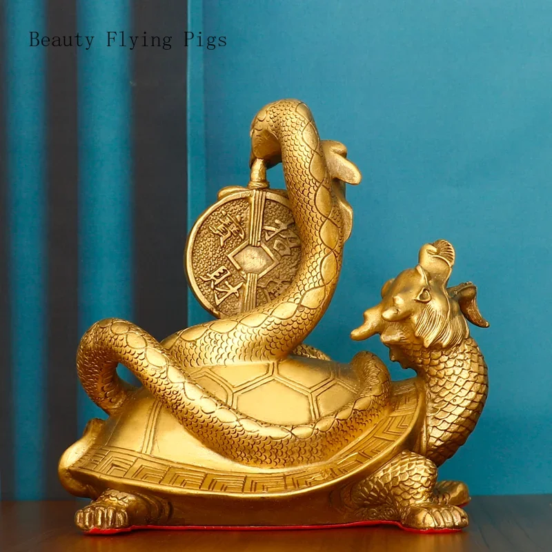 Биометрический Дракон из чистой меди в стиле ретро 1 шт. украшение виде Божьего