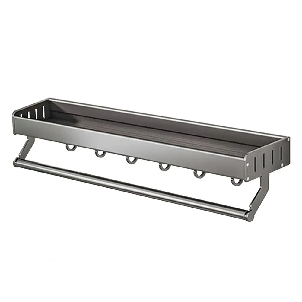 

Экологичный органайзер для приправ, компактная Однослойная кухонная полка для хранения без отверстий