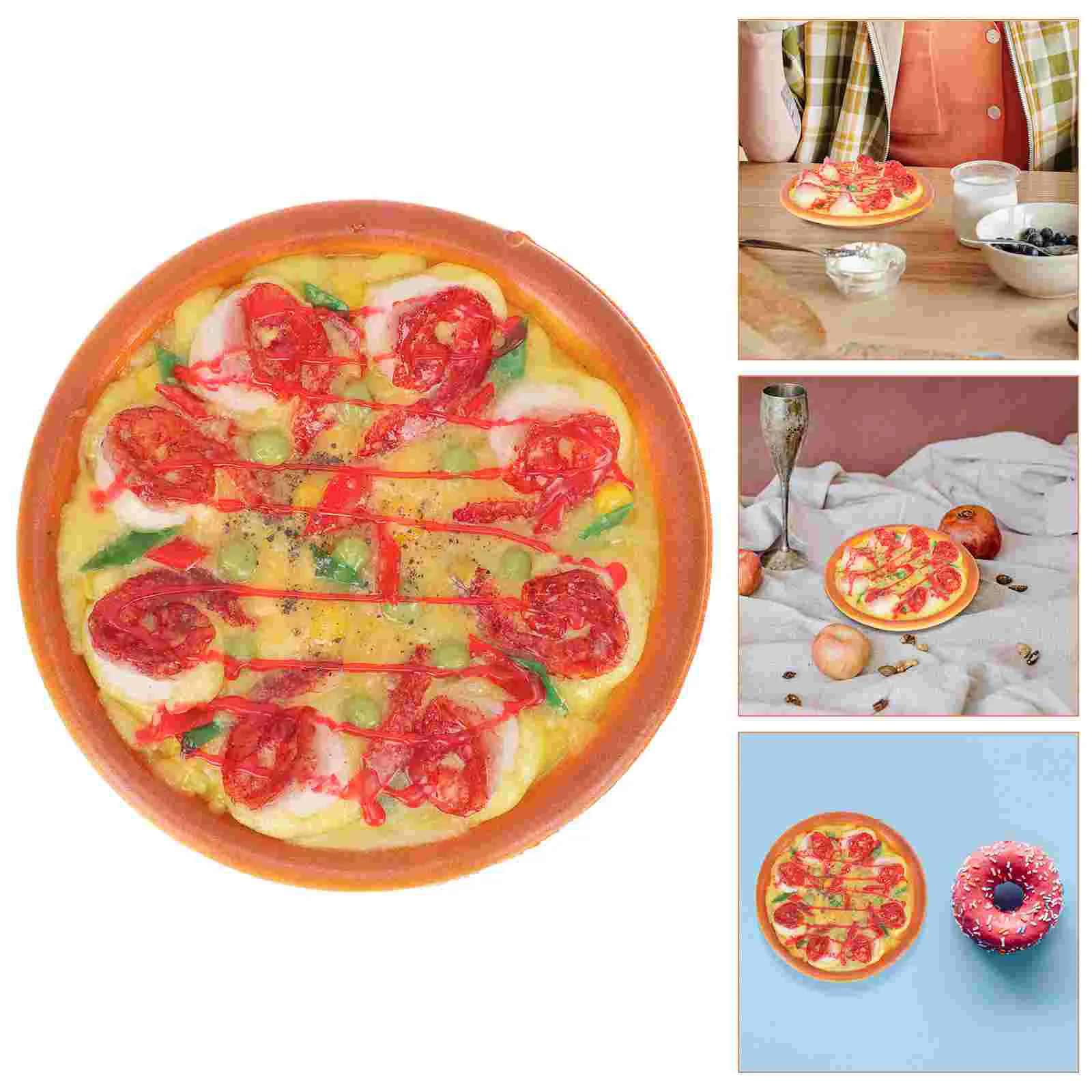 

Kidult Toys Simulation Model Pizza Ornament Simulation Pizza Pvc Artificial Bread Artificial Dessert Child