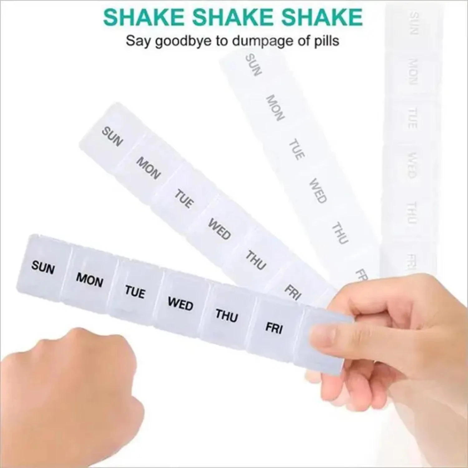 Еженедельная коробка для таблеток витаминов — портативный футляр-органайзер