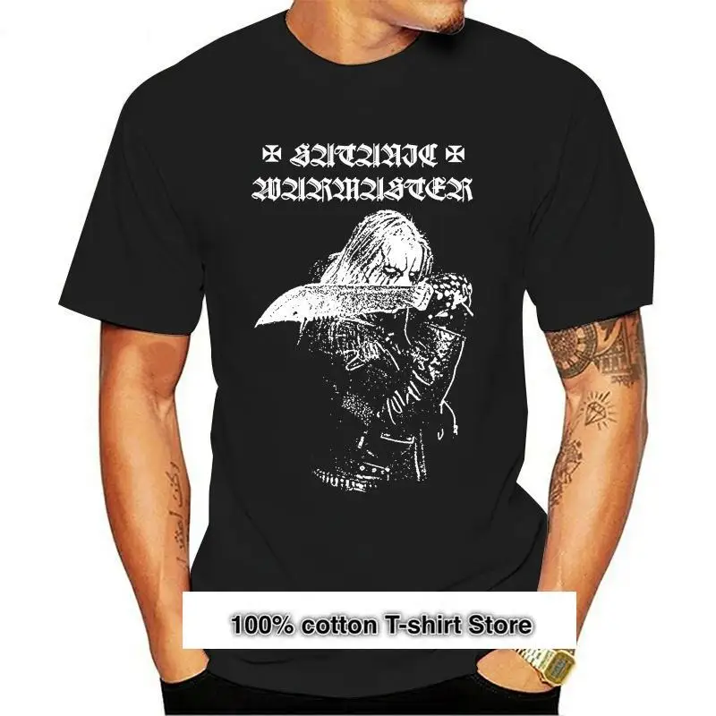 

Camiseta satánica WARMASTER, hombre lobo, negra, metal, finlandesa, nargaroth, goatmoon, orlok