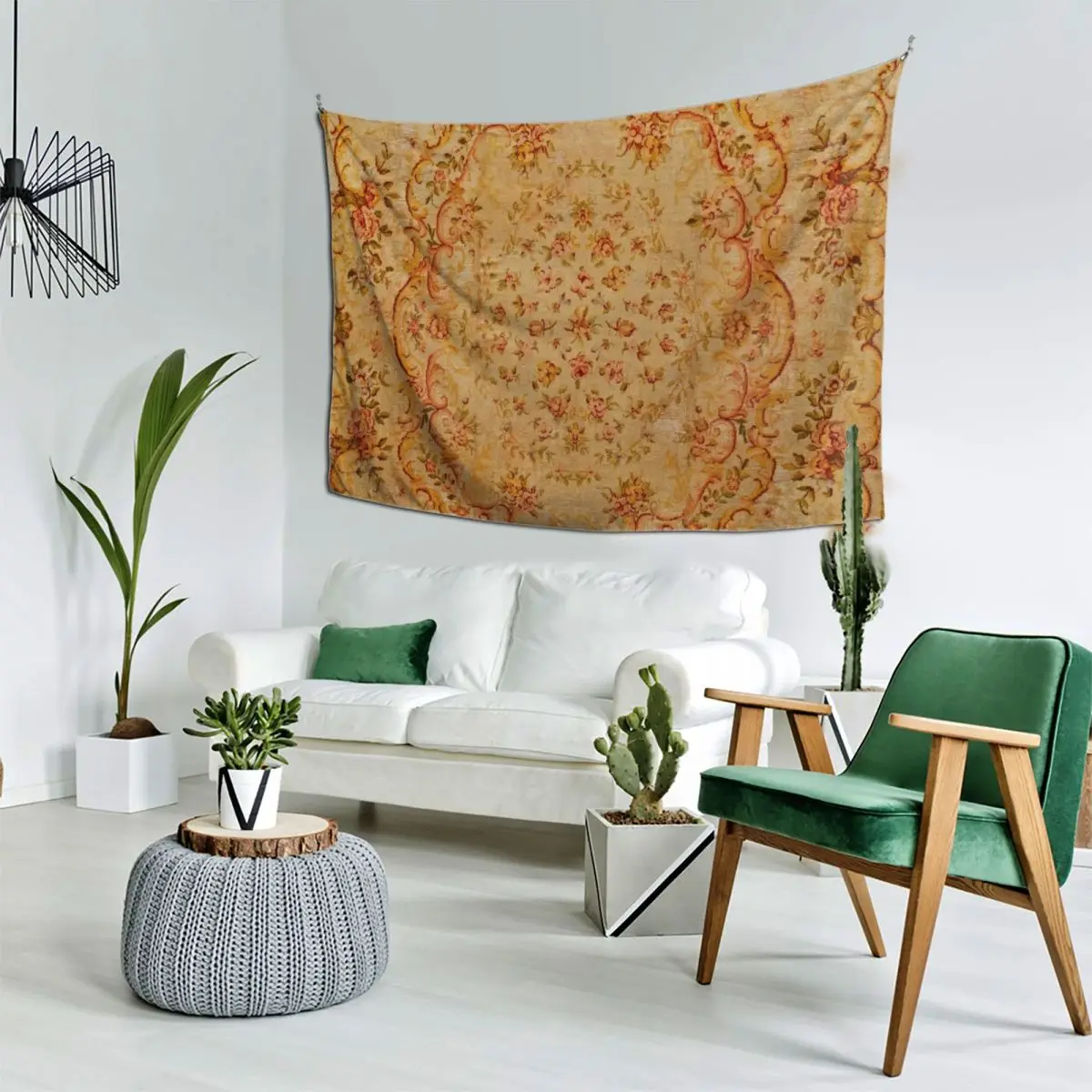 Антикварный французский ковер Savonnerie с принтом гобелен декор для спальни комнаты