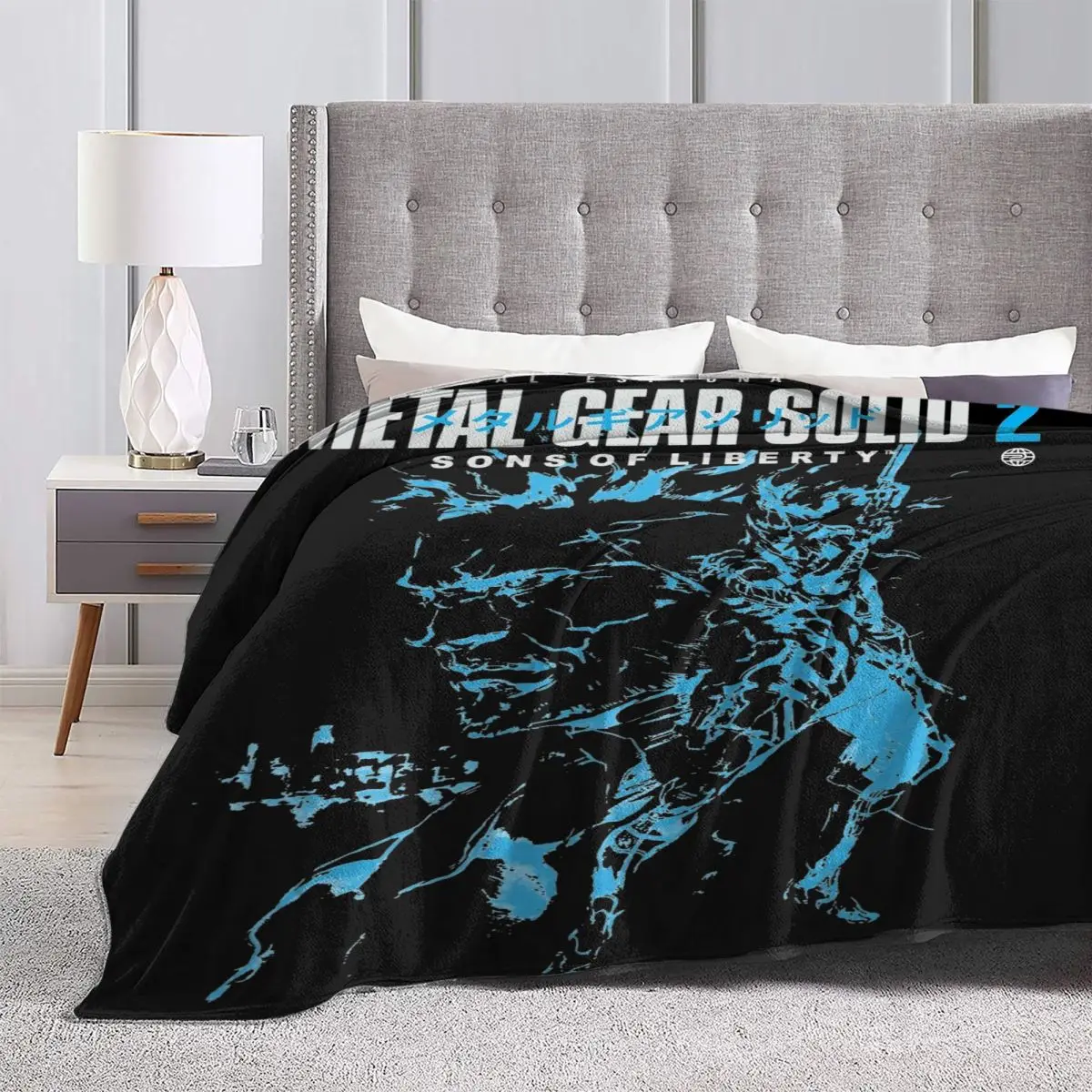 Металлическое снаряжение твердое одеяло MGS2 для игр флисовое домашнее