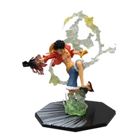 one piece anime monkey%c2%b7d%c2%b7luffy roronoa ace pvc action model collection cool stunt figure toy gift