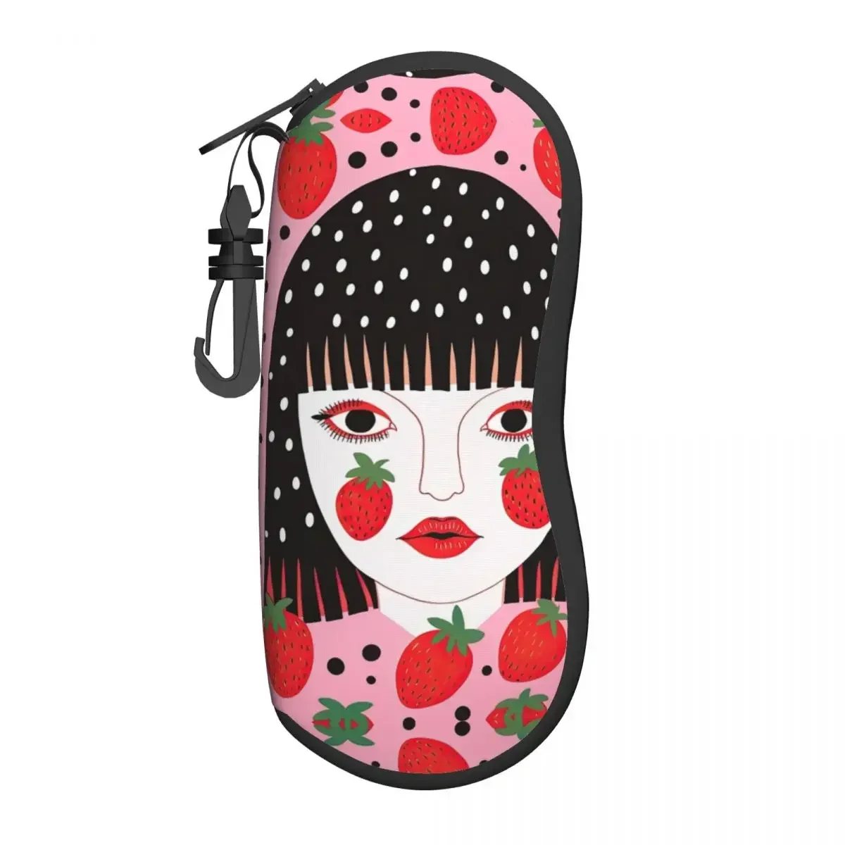 Yayoi Kusama стильный футляр для очков путешествий клубничная девушка современное