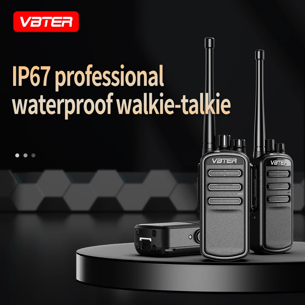 VBTER IP67 водонепроницаемая Мини Портативная рация Высокая мощность больница офис