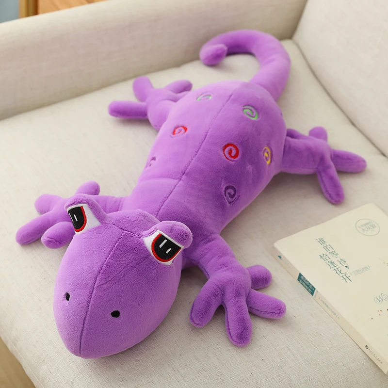 60-120cm Kawaii Gecko Plush Toy Cute Lizard Doll Soft Stuffed Reptileanimal Pillow Cushion Christmas New Year Gifts for Girls - купить по