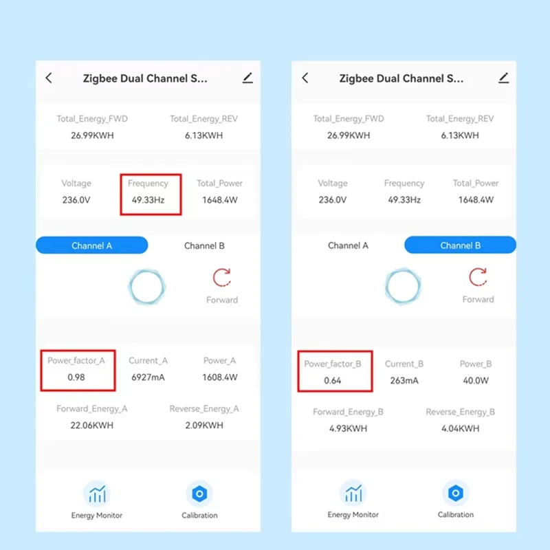 Tuya Smart Life Wi-Fi энергетический монитор двунаправленный 1-канальный с зажимом CT App