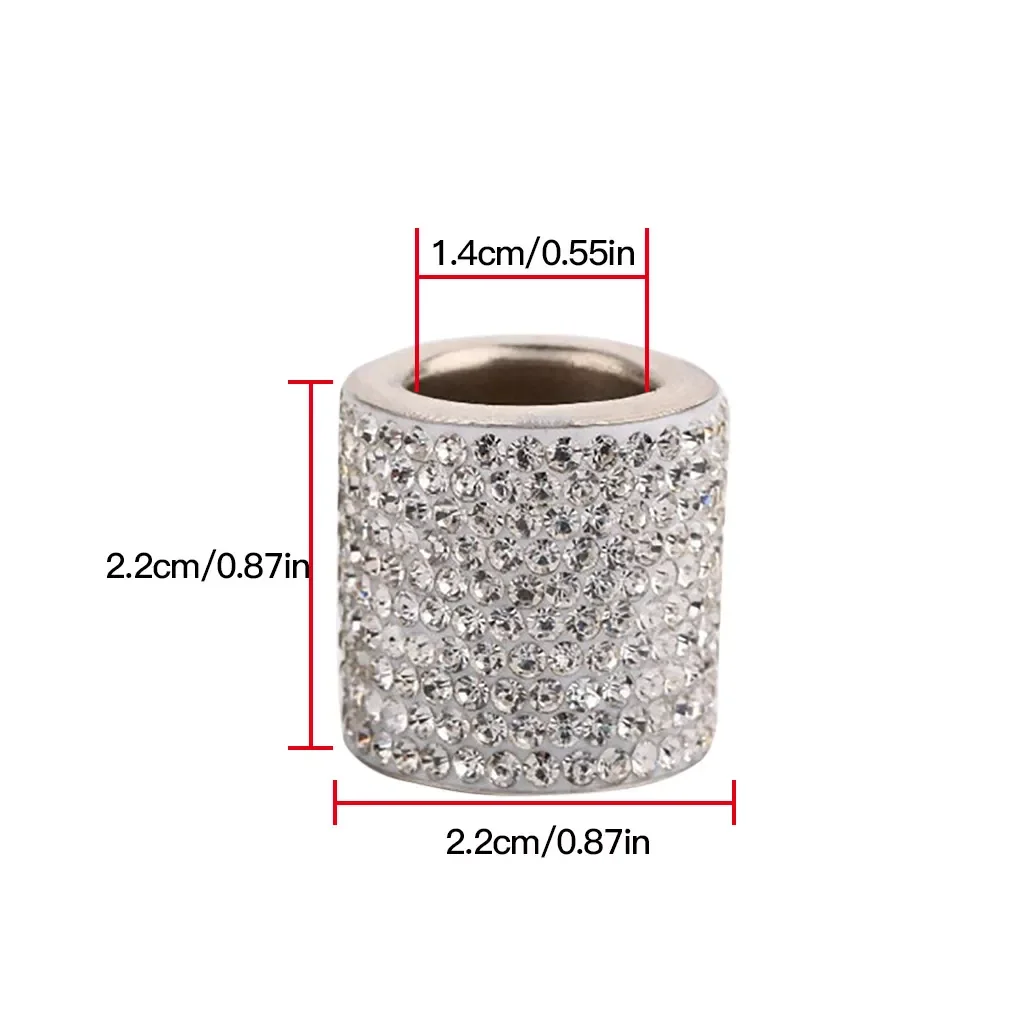 

Automobile and motorcycle accessories 2Pcs Fashion Car Headrest Collars Car Interior Decoration Rings Chrome Rhinestone Bling Ri