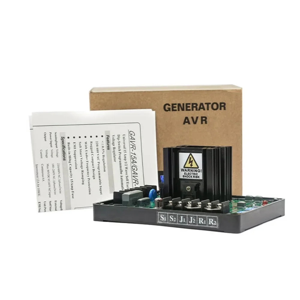 Регуляторы напряжения Black GAVR 15A бесщеточный универсальный генератор AVR