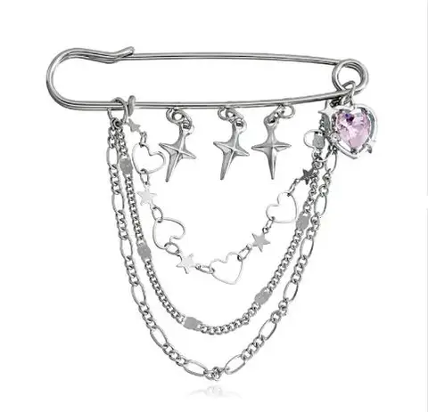 Харадзюку брошь из цинкового сплава