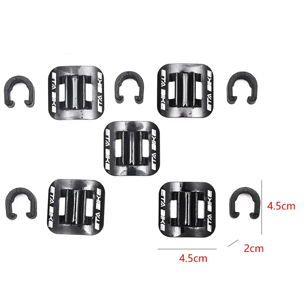 

5 шт. C-образный фиксированный зажим тормозной трос направляющая велосипедная трубка алюминиевый C-образный зажим велосипедные принадлежно...