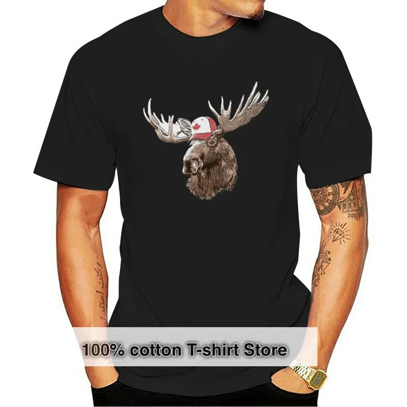 

Hot Sale Men T Shirt Fashion Moose T-Shirt Day Canadian True North Beaver Polar Bear Maple Leaf Summer O-Neck Tops