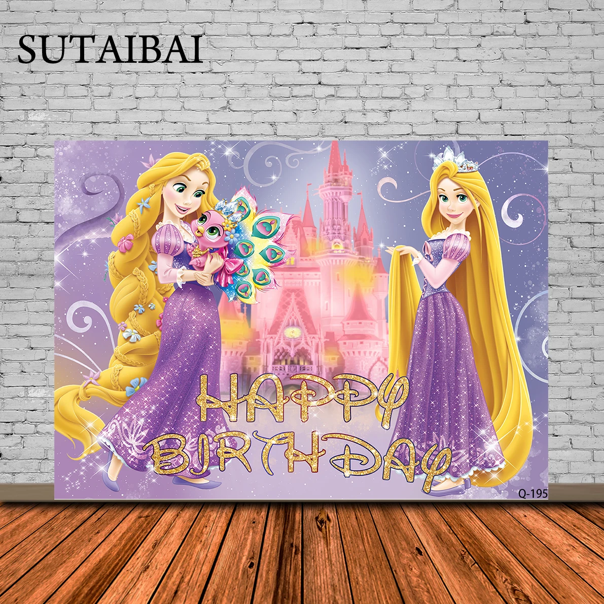 

Tangled Princess Backdrop Banner Movie Photography Rapunzel Princess Background Island Castle Party Photography Backdrops