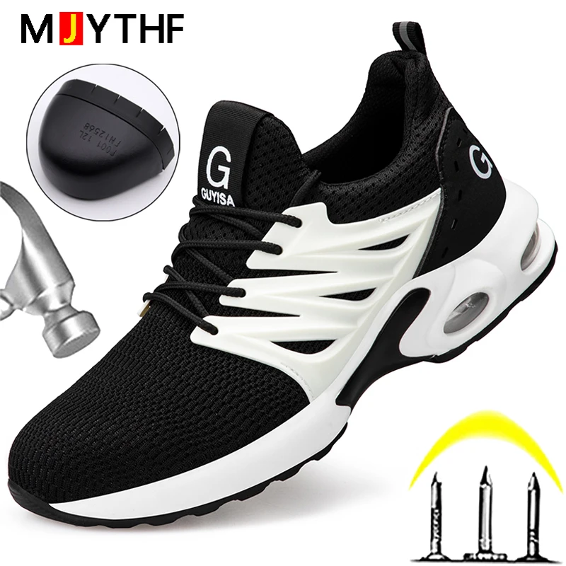 

Air Cushion Work Safety Shoes For Men Women Indestructible Shoes Anti-smash Anti-puncture Men Work Sneakers Steel Toe Shoes