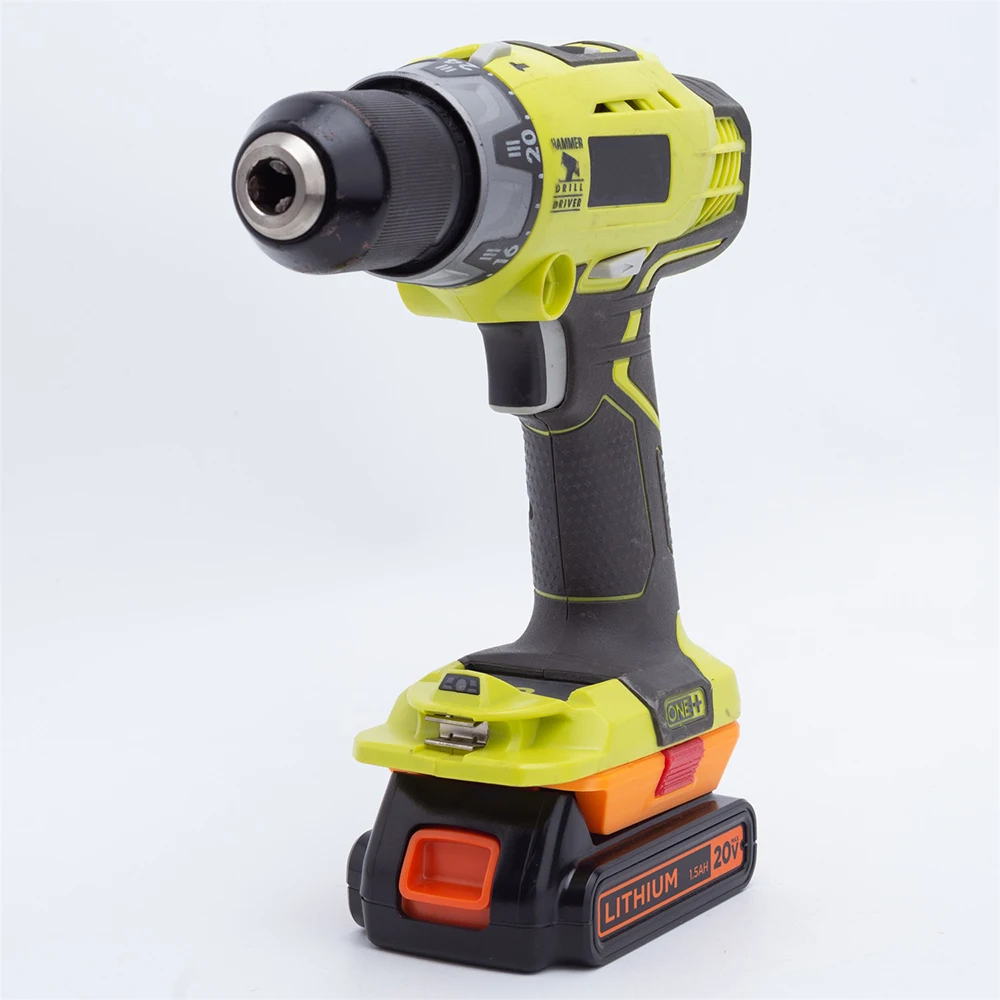 Адаптер для литиевой батареи BLACK + DECKER 18 В аккумуляторных инструментов Ryobi ONE