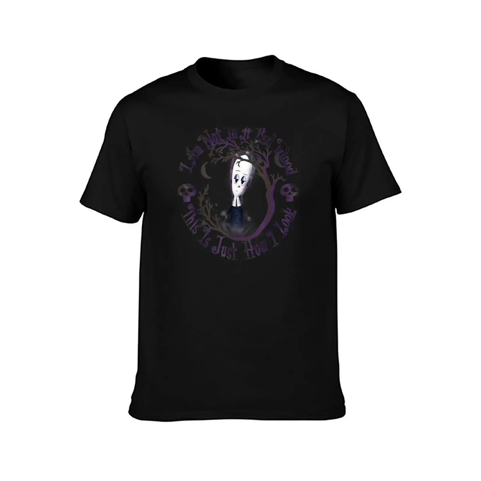 Фото Футболка с графическим принтом Fa.mily Wednes.day Just How I Look Portrait Text T-Shirt №2