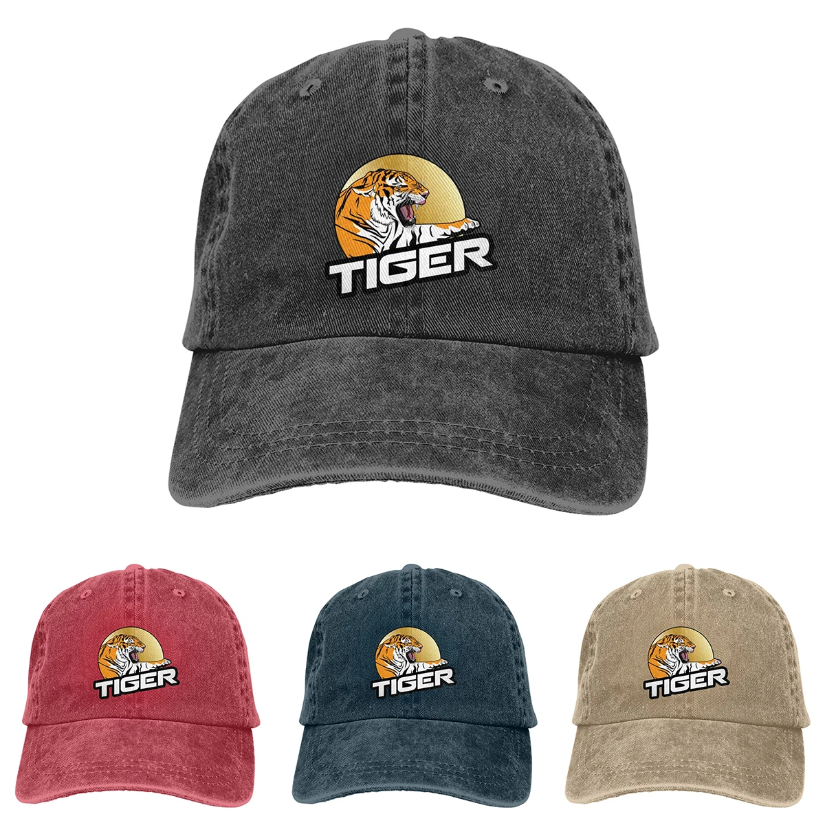 Tiger Hat Fashion Animal Cap Dad Hats Cool Hip Hop Sports Fan Baseball Cap Fishing Hat for Men Women