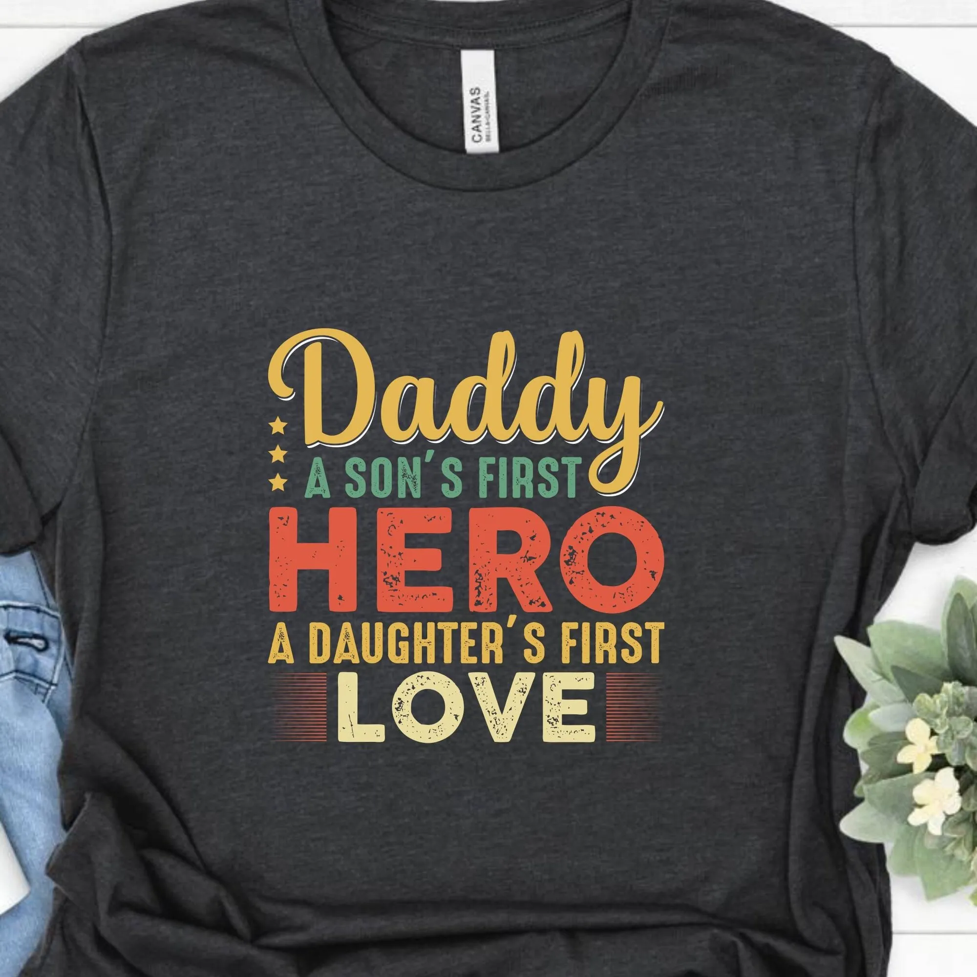 Рубашка с надписью &quotПапа а Сона&quot &quotпервый герой&quot &quotдочь&quot &quotлюбовь&quot