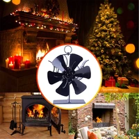 the new 6 blade fireplace thermal power fan is silent efficient heat dissipation environmental protection no electricity