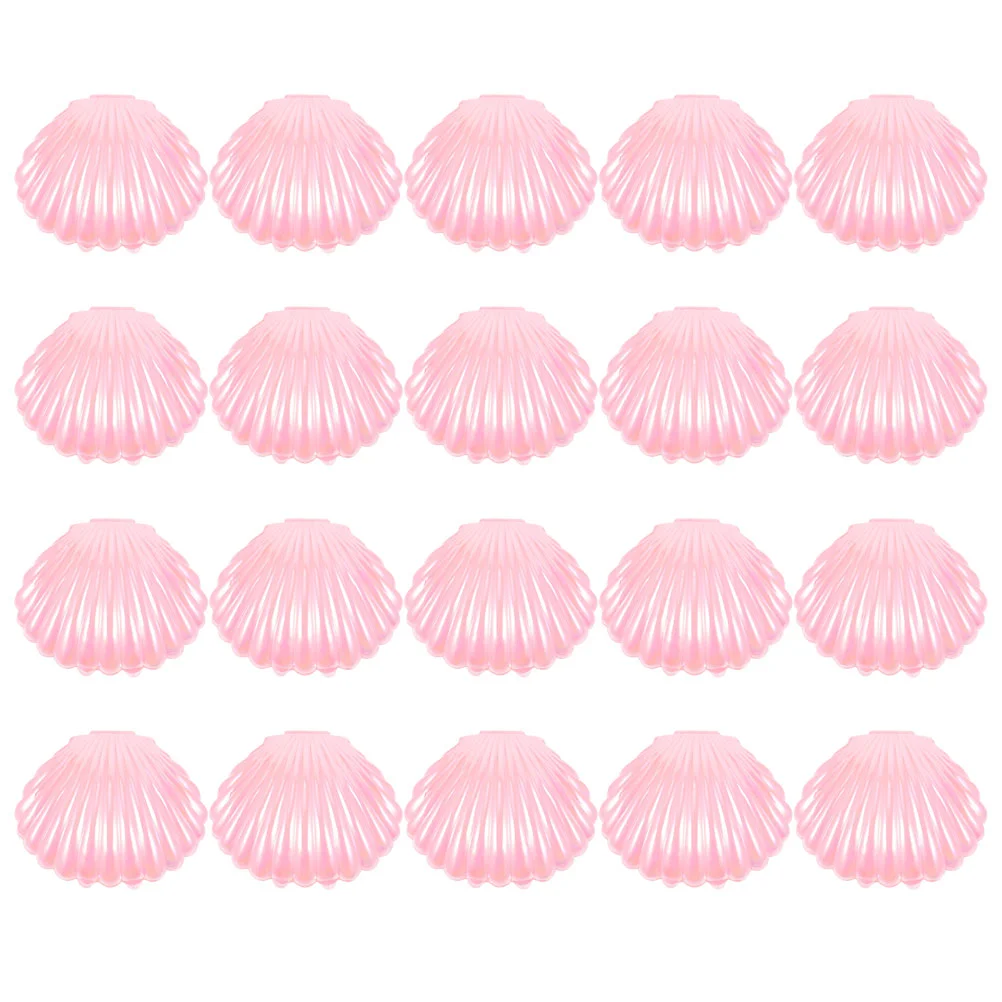 

20 Pcs Candy Box Mermaid Party Decor Plastic Containers Sea Shell Holder Shells Table Gift Wedding Guests Favor Small Dish