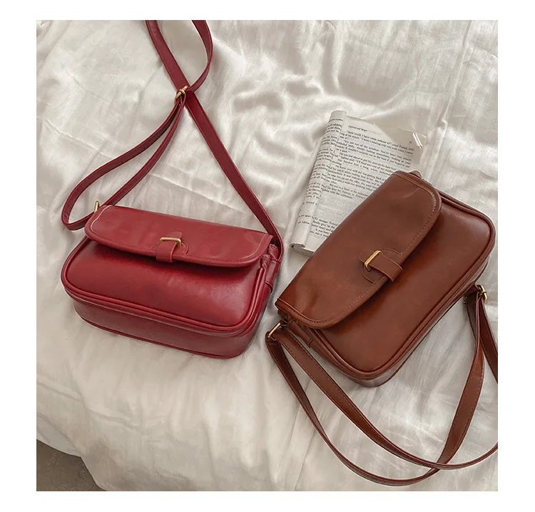 Винтажная коричневая сумка-мессенджер JIAERDI для женщин повседневные дамские