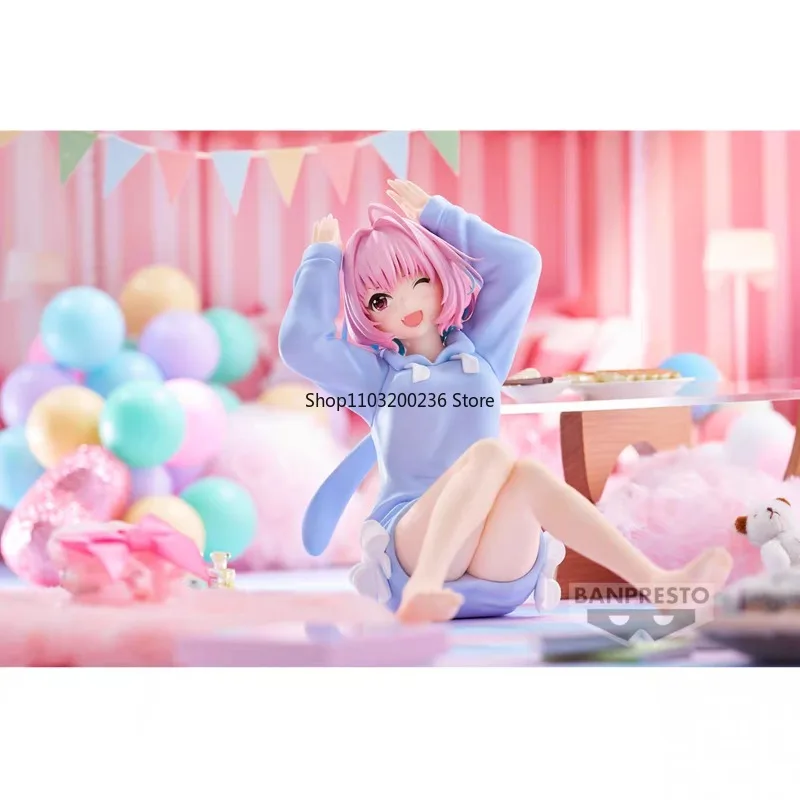 BANDAI Original THE IDOLM@STER Золушка Девушка Yumemi Riamu Relax Time Фигурка Готовая модель продукта