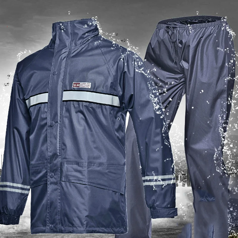 Motorcycle Travel Pants Raincoat Jacket Waterproof Set Men Raincoat Stylish Waterproof Thick Capa De Chuva Moto Rain Gear Gift